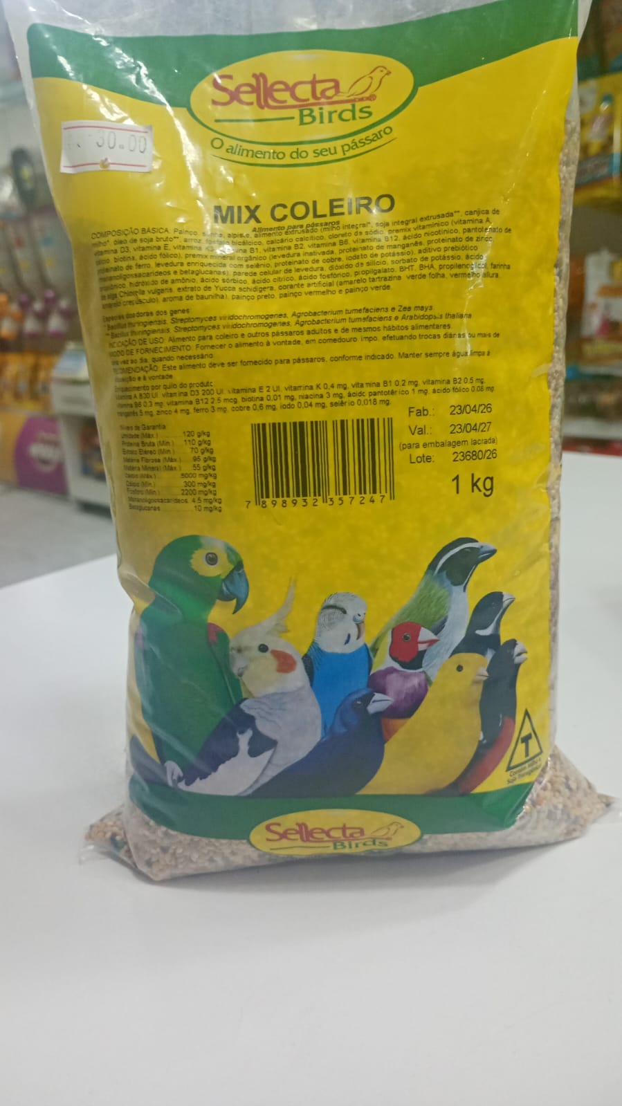 SELLECTA MIX COLEIRO 1KG