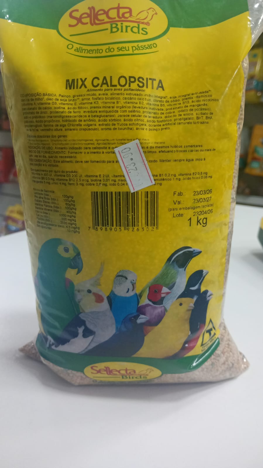 SELLECTA MIX CALOPSITA 1KG