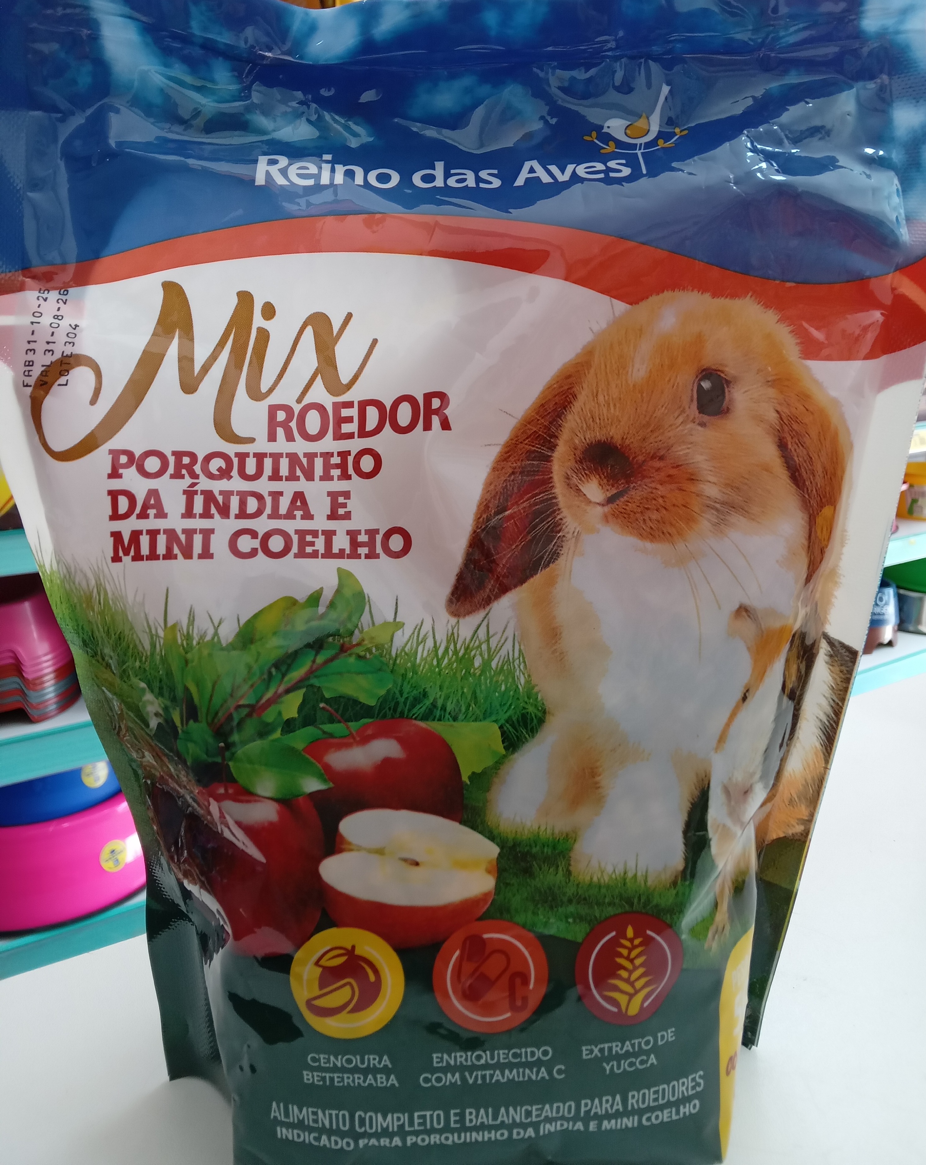 Mix Roedor Porquinho da Índia e Mini Coelho