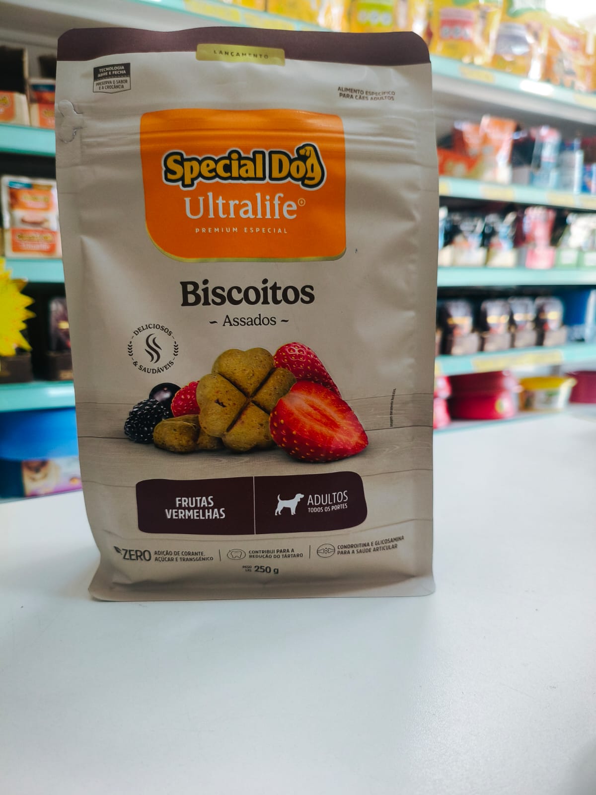 Special dog Ultralife aduto frutas vermelhas biscoito 250g