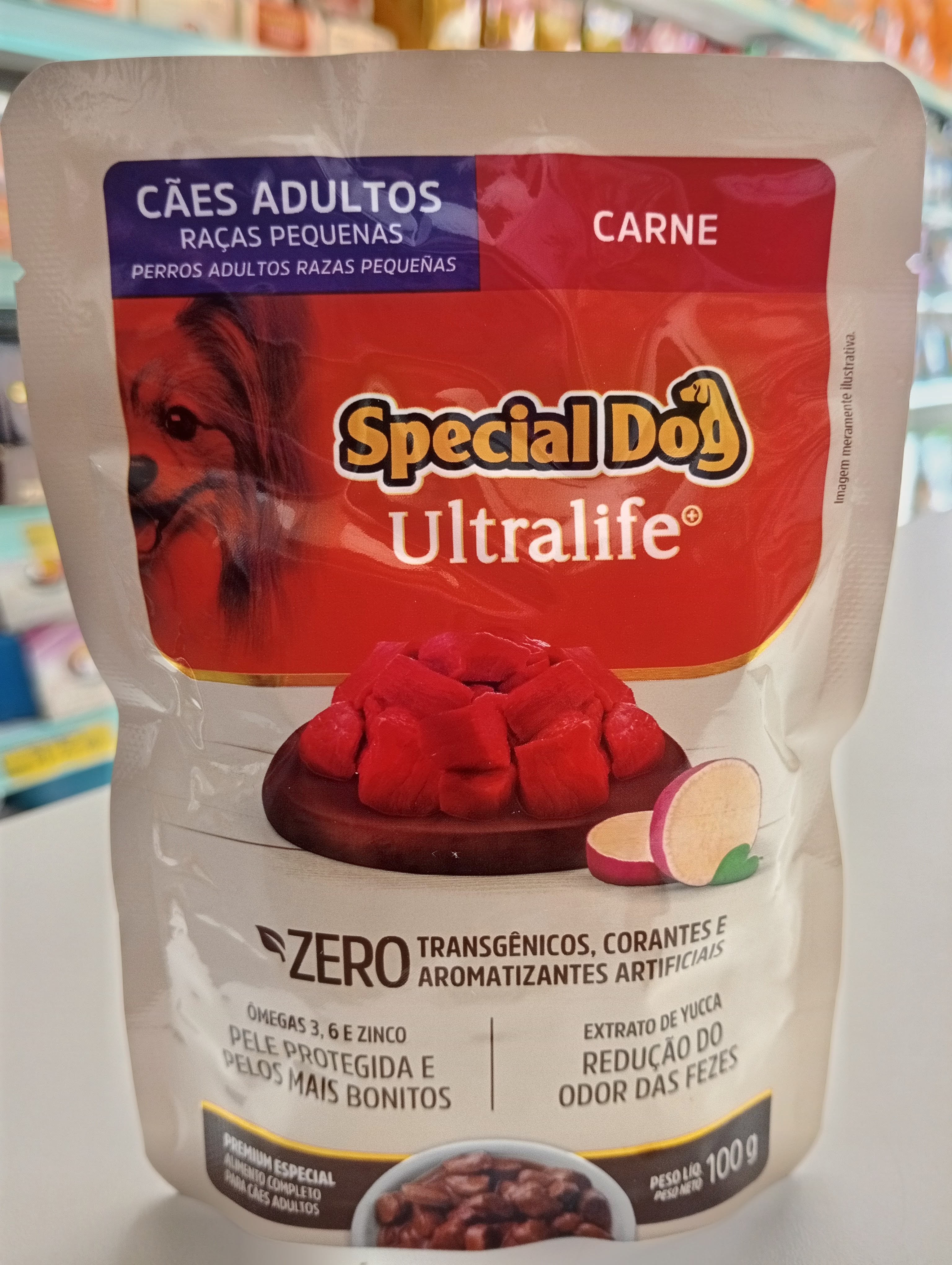 Sachê Special Dog Ultralife Cães Adultos Raças pequenas Carne -100g
