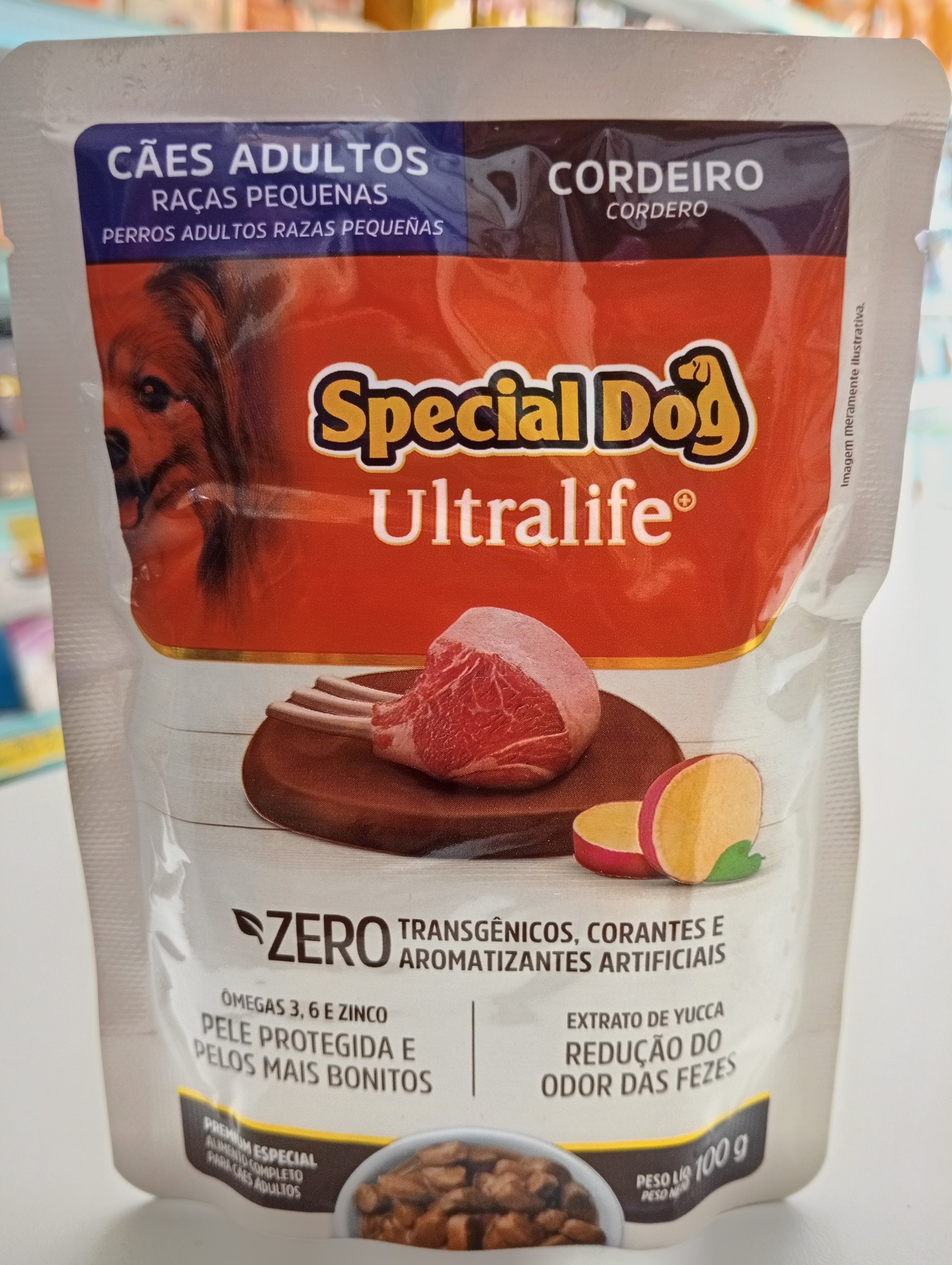 Sachê Special Dog Ultralife Cães Adultos Raças pequenas Cordeiro -100g