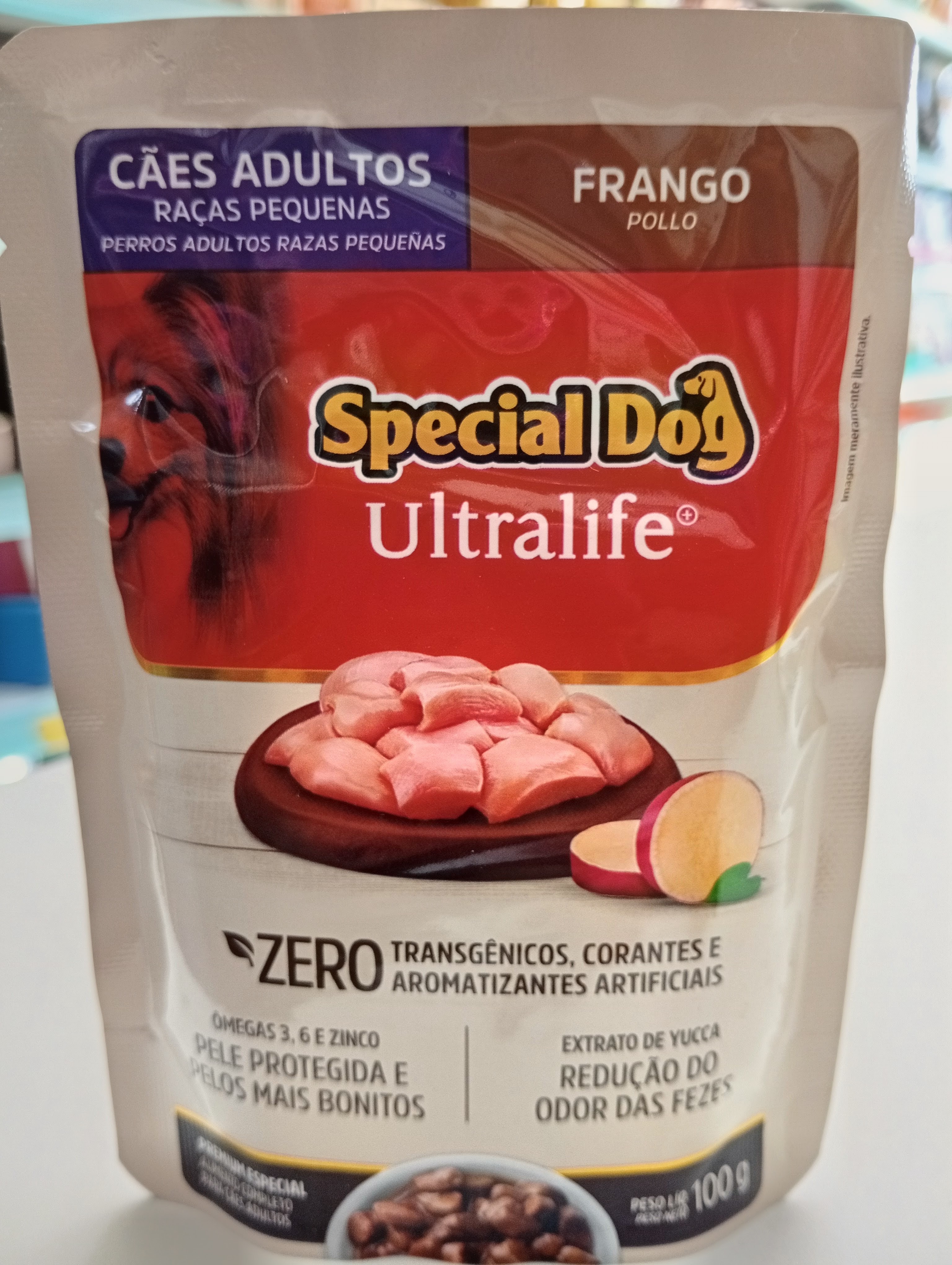 Sachê Special Dog Ultralife Cães Adultos Raças pequenas Frango -100g