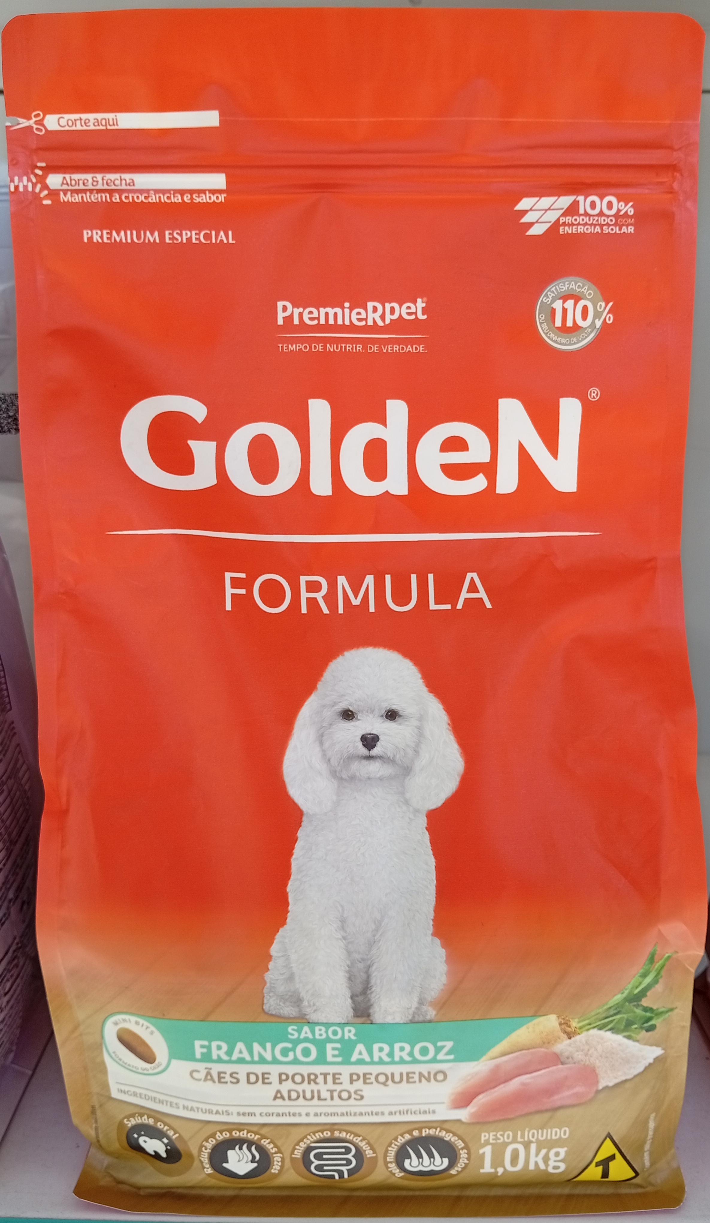 Ração Golden Fórmula Cães Adultos Porte Pequeno Frango e Arroz 1kg