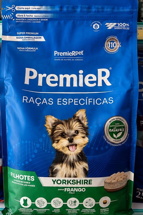 Ração Premier Raças Específicas Filhotes Yorkshire Frango 2,5kg