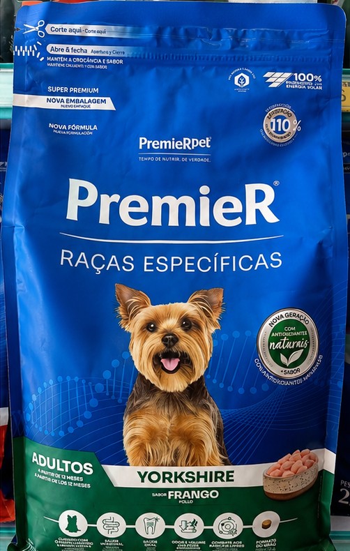 Ração Premier Adultos Raças Específicas Yorkshire Frango 2,5kg