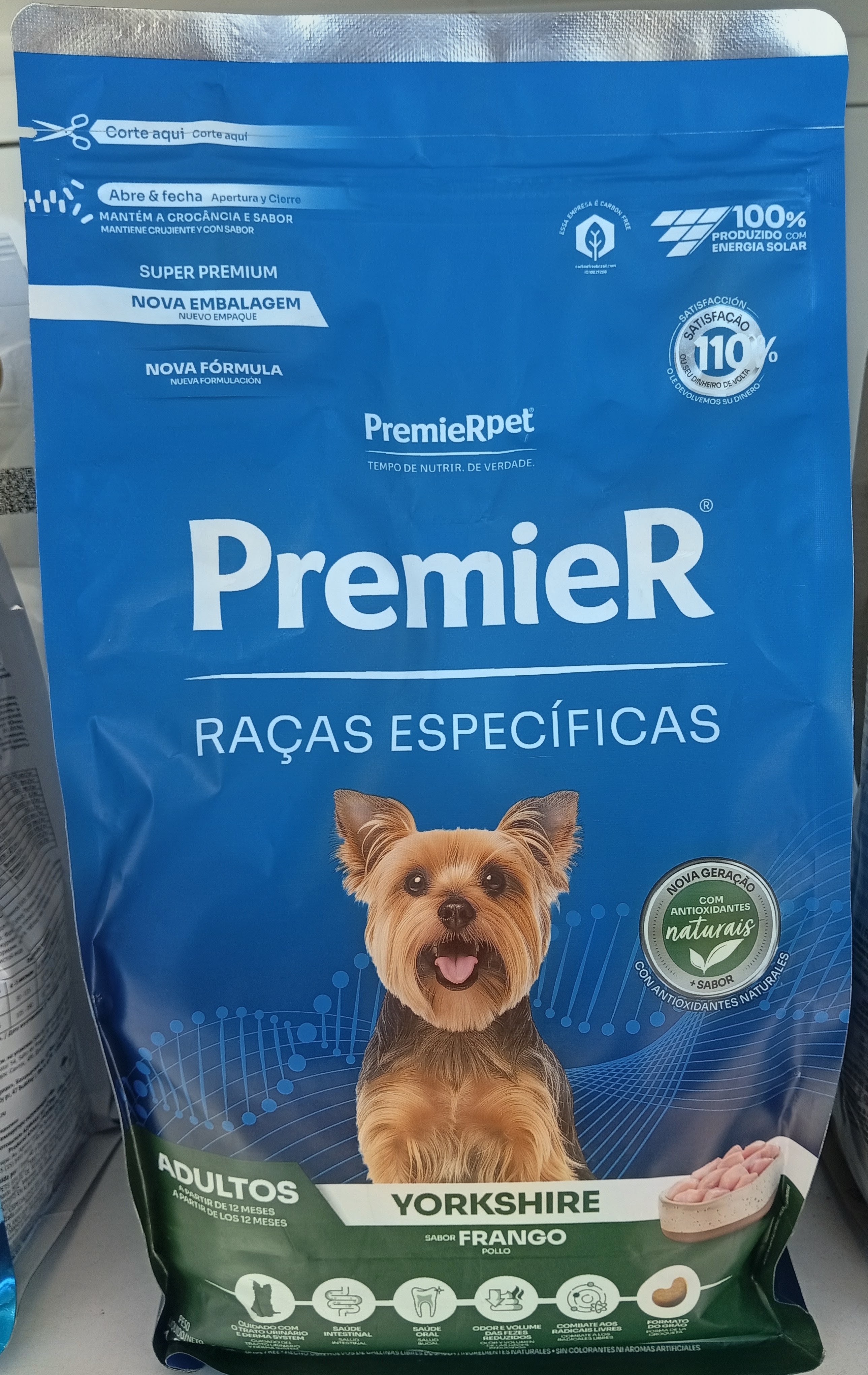 Ração Premier Adultos Raças Específicas Yorkshire Frango 1kg