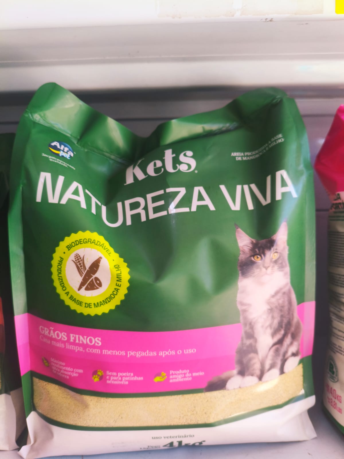 Kets Natureza Viva Biodegradavel graos finos 4kg