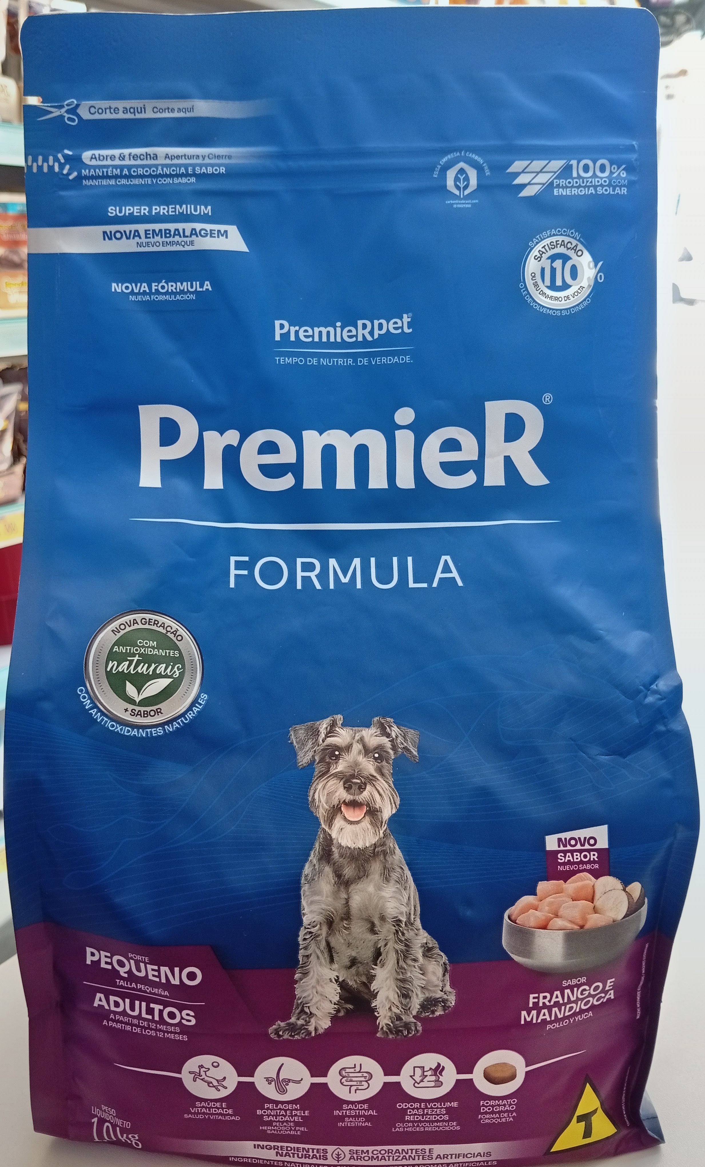 Ração Premier Fórmula Adultos Porte Pequeno Frango e Mandioca 1kg