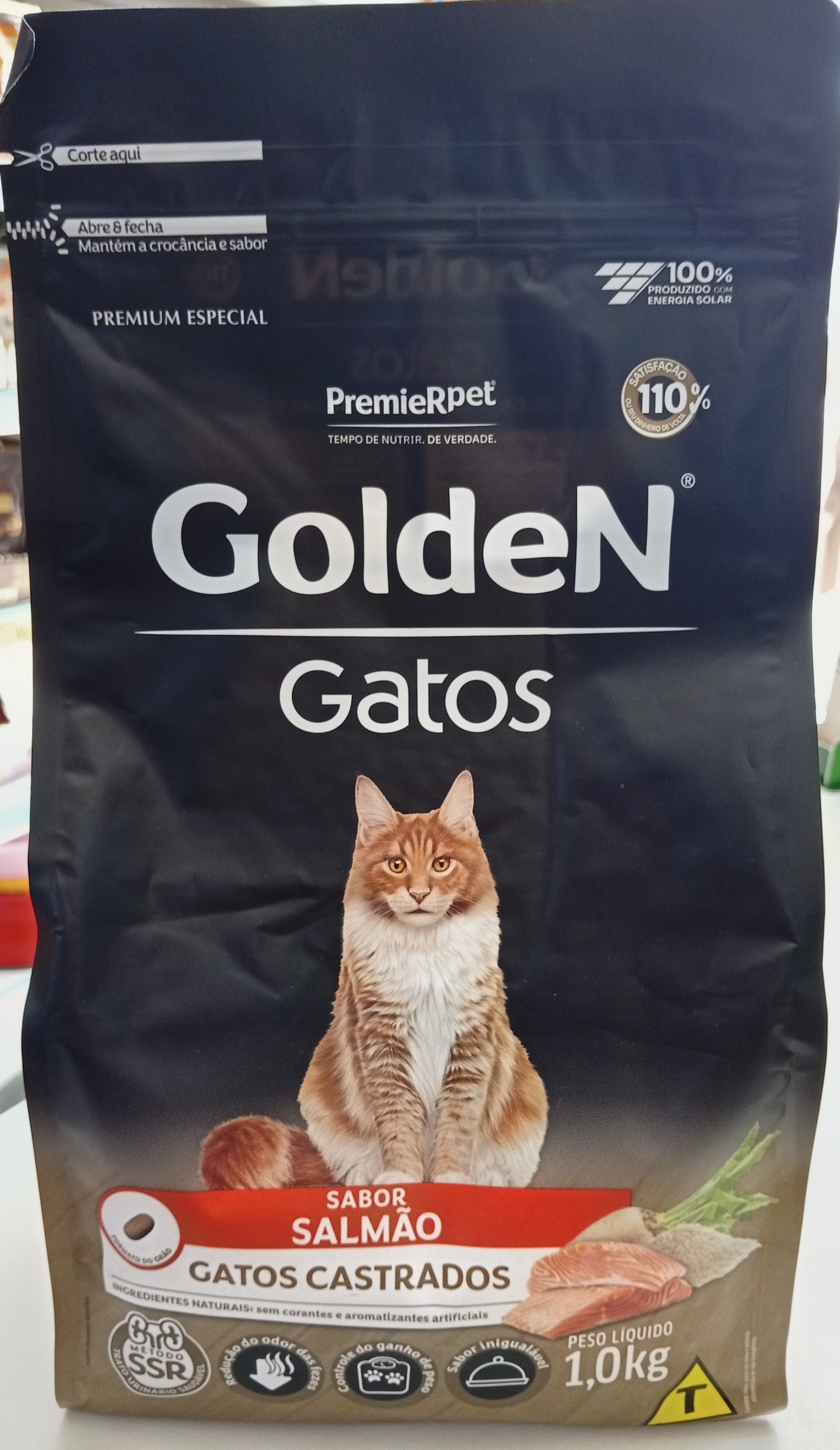 Ração Golden Gatos Castrados Salmão 1kg