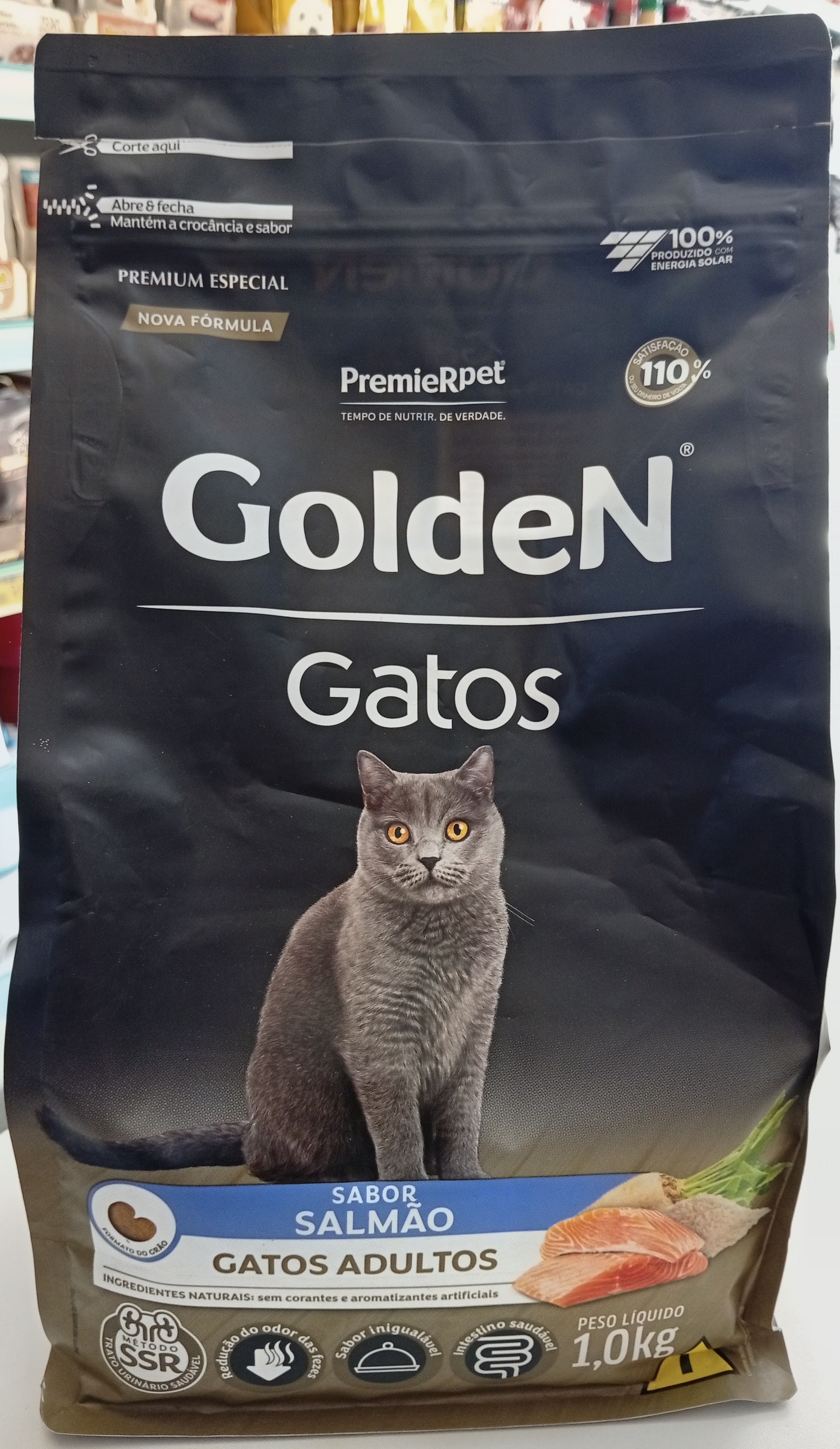 Ração Golden Gatos Adultos Salmão 1kg