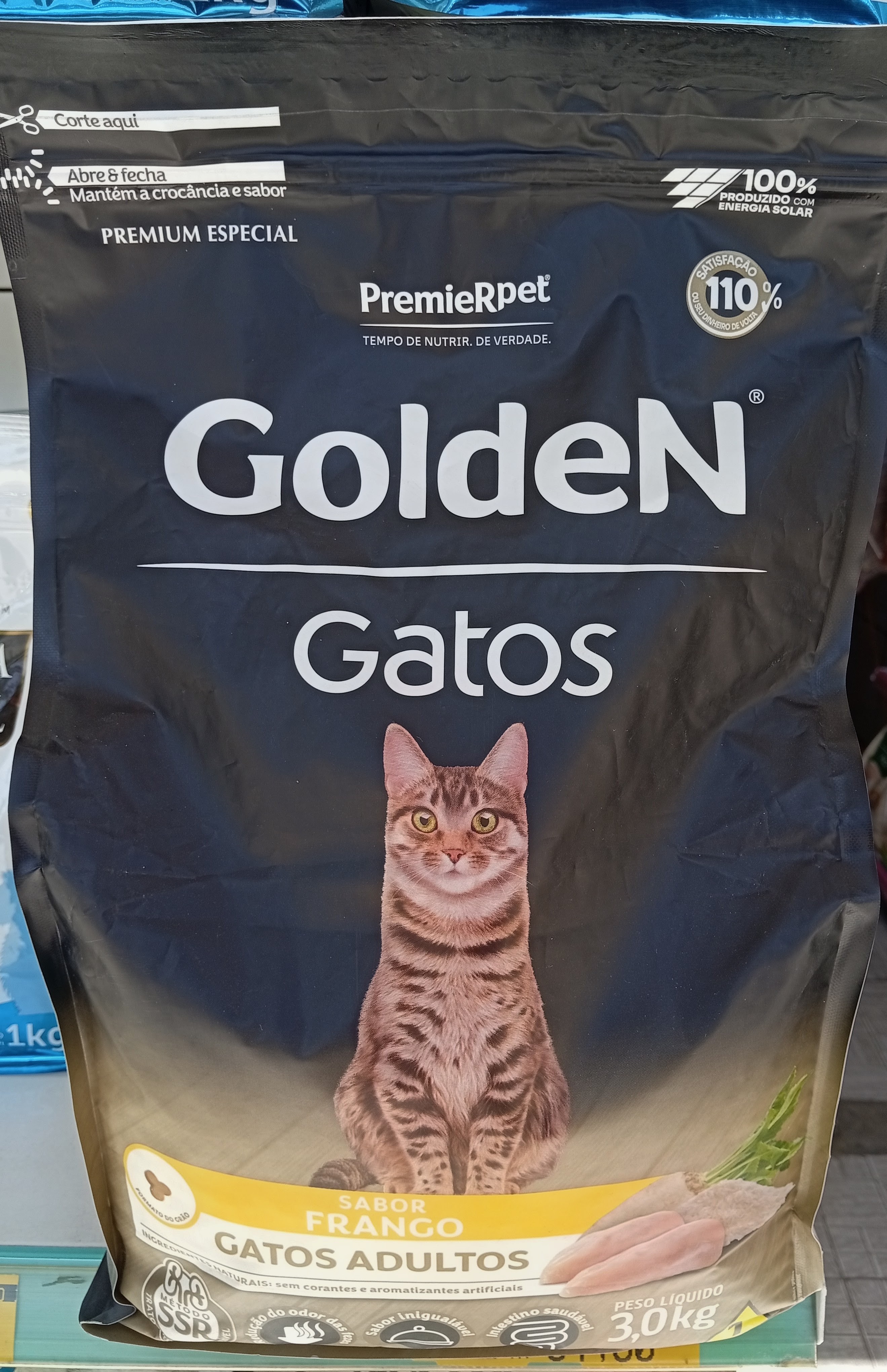 Ração Golden Gatos Adultos Frango 3kg