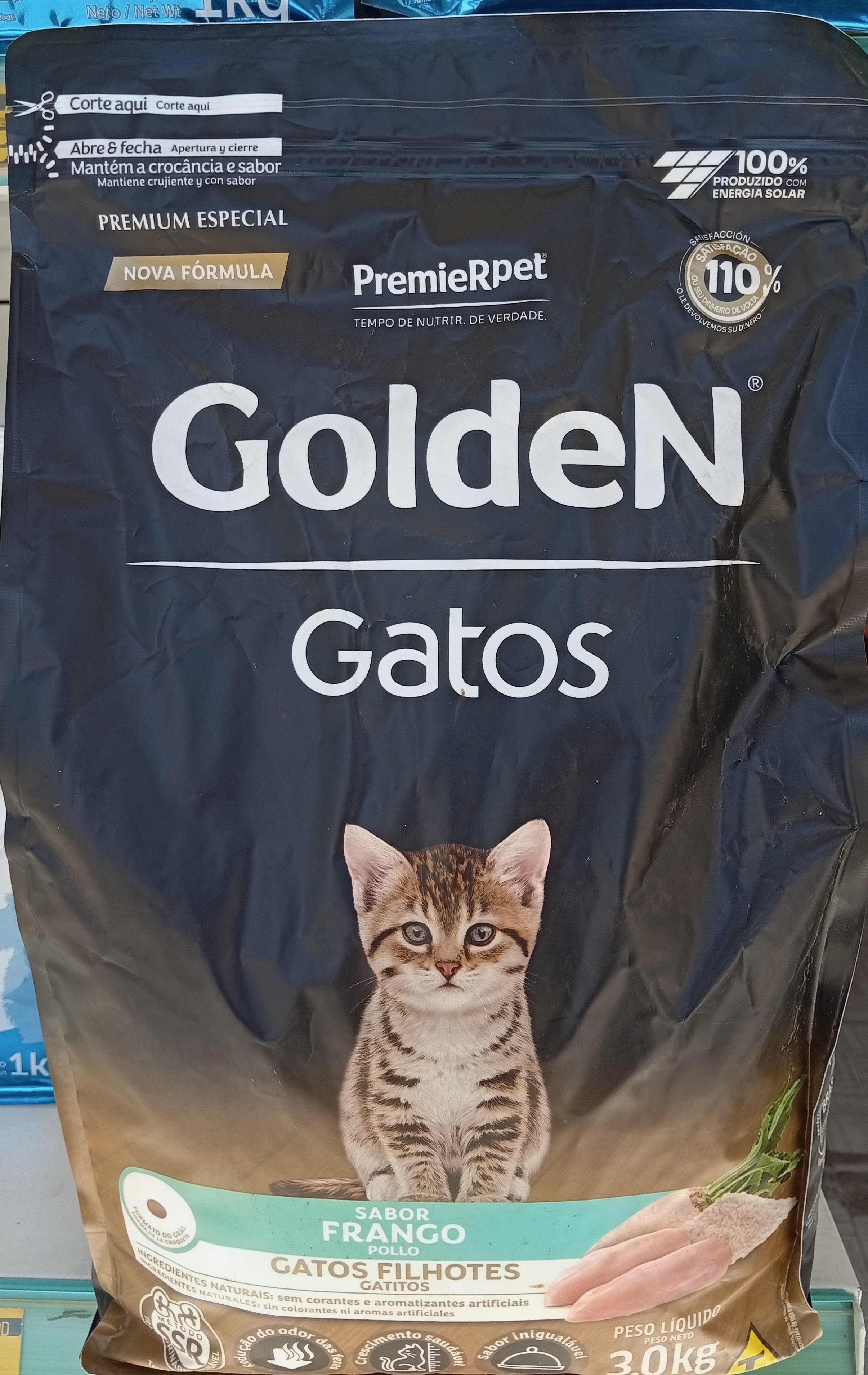 Golden Gatos Filhotes Frango 3kg