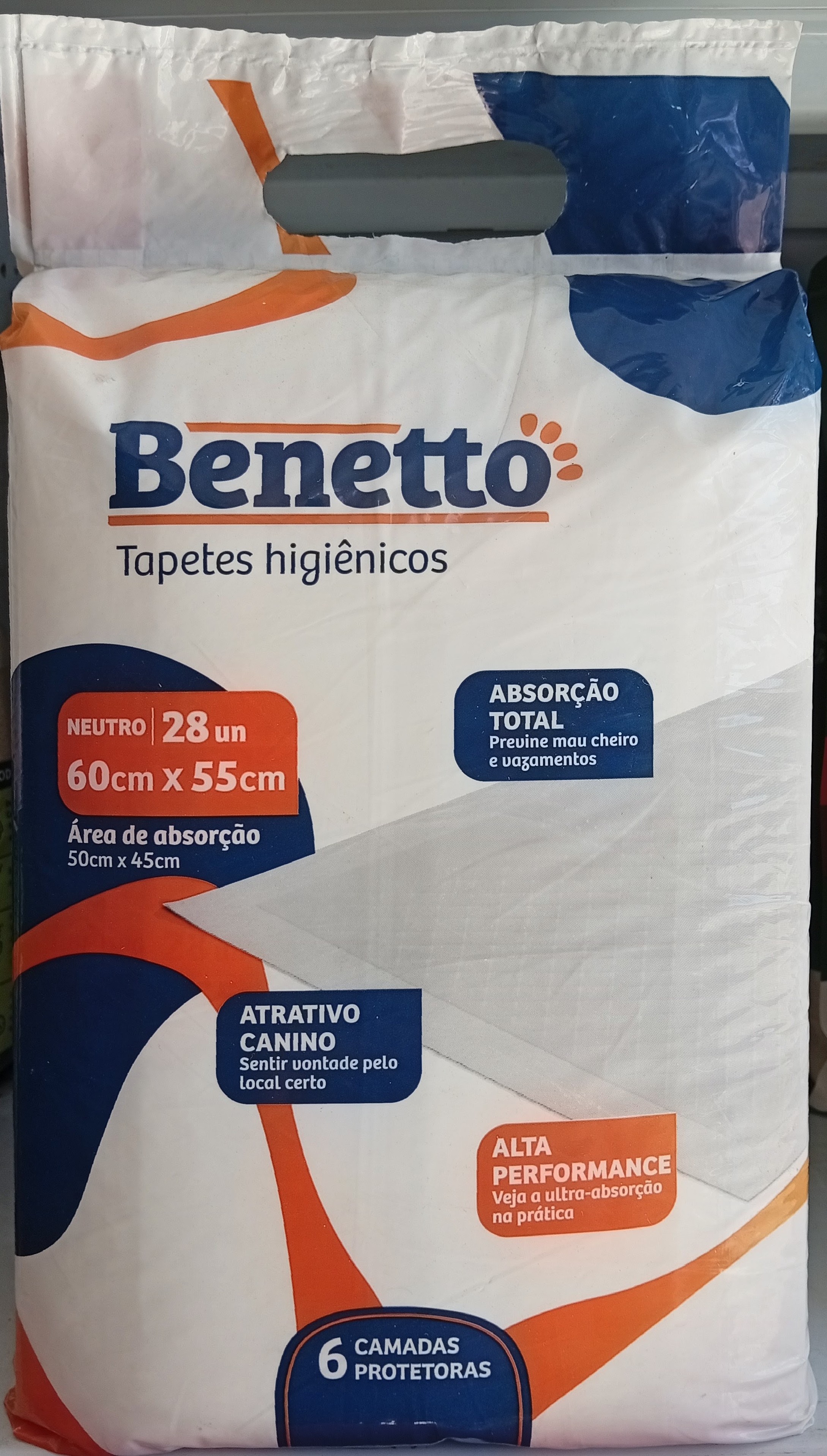 Tapetes Higiênico Benetto 28un