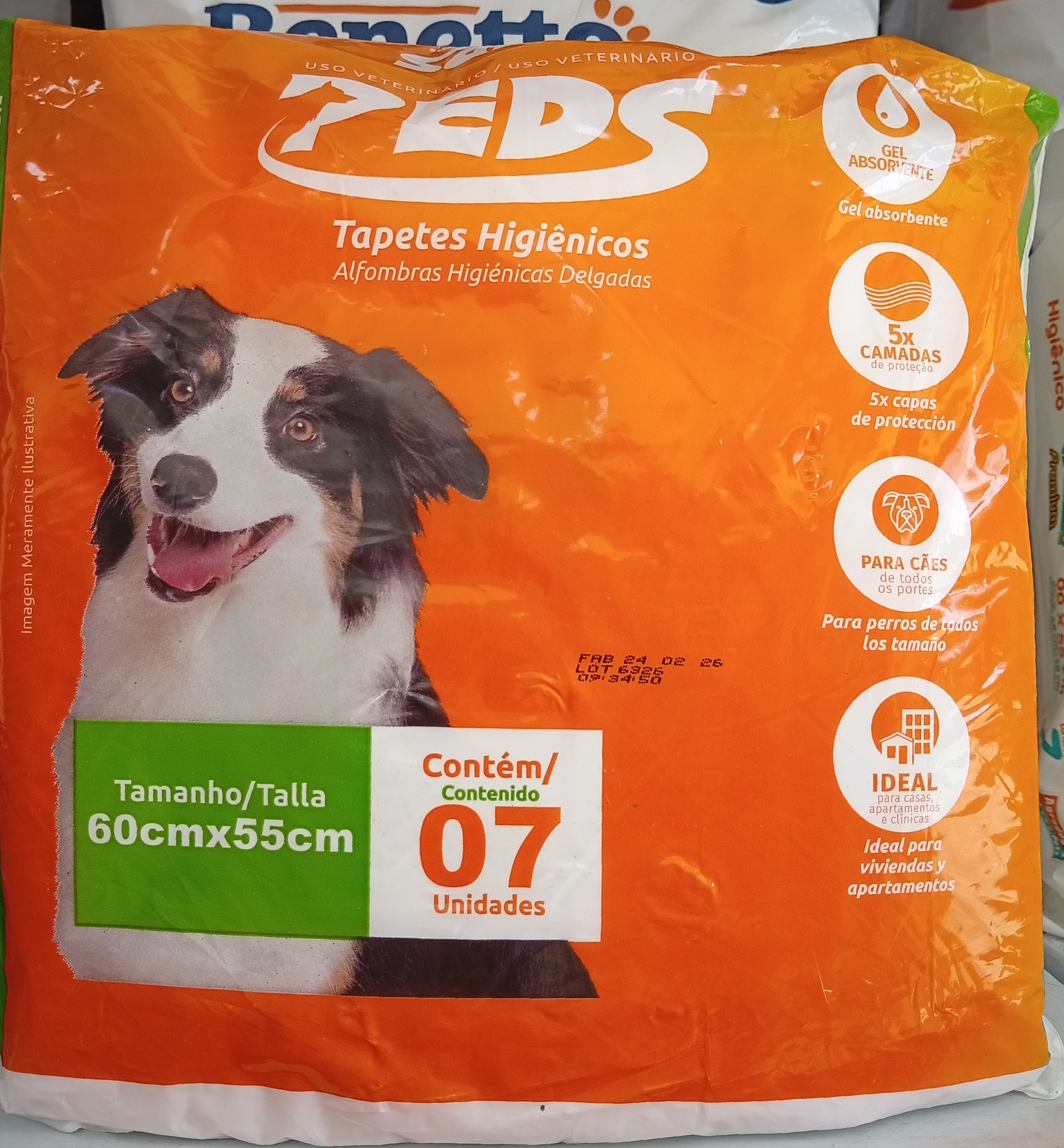 Tapetes higiênicos Peds 7un