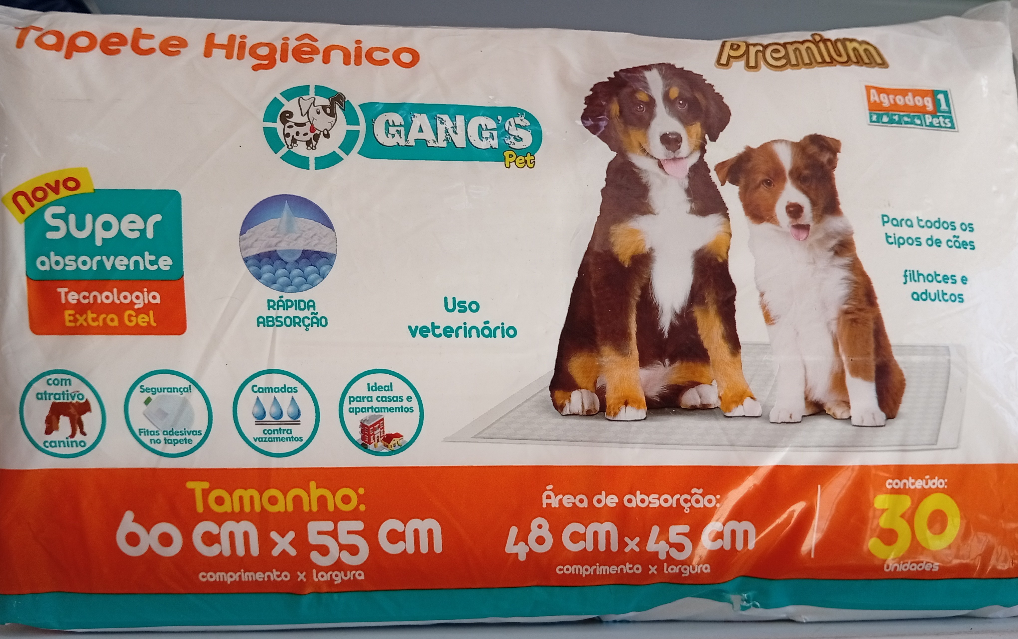 Tapetes higiênicos Agrodog 30un