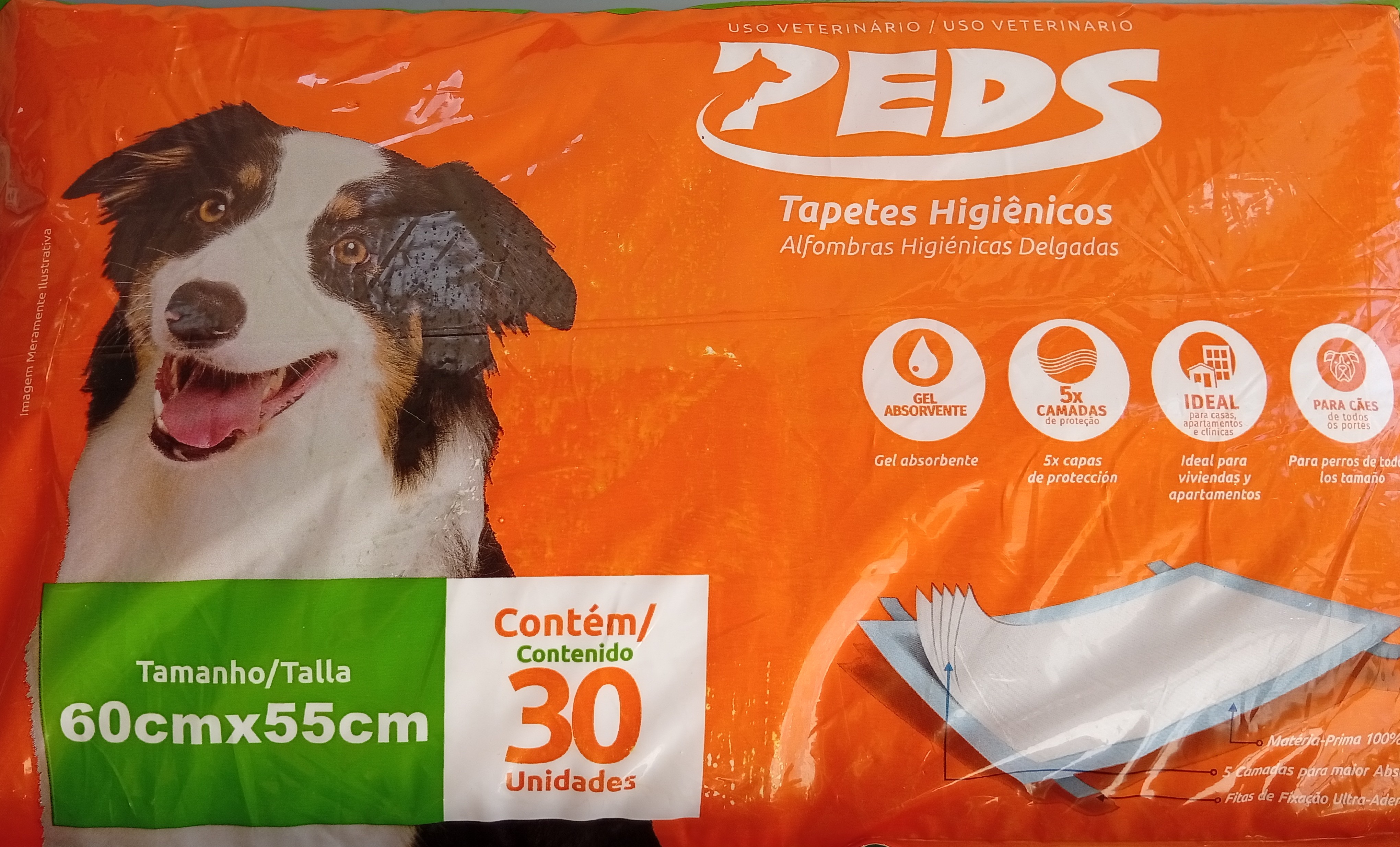Tapetes higiênicos Peds 30un