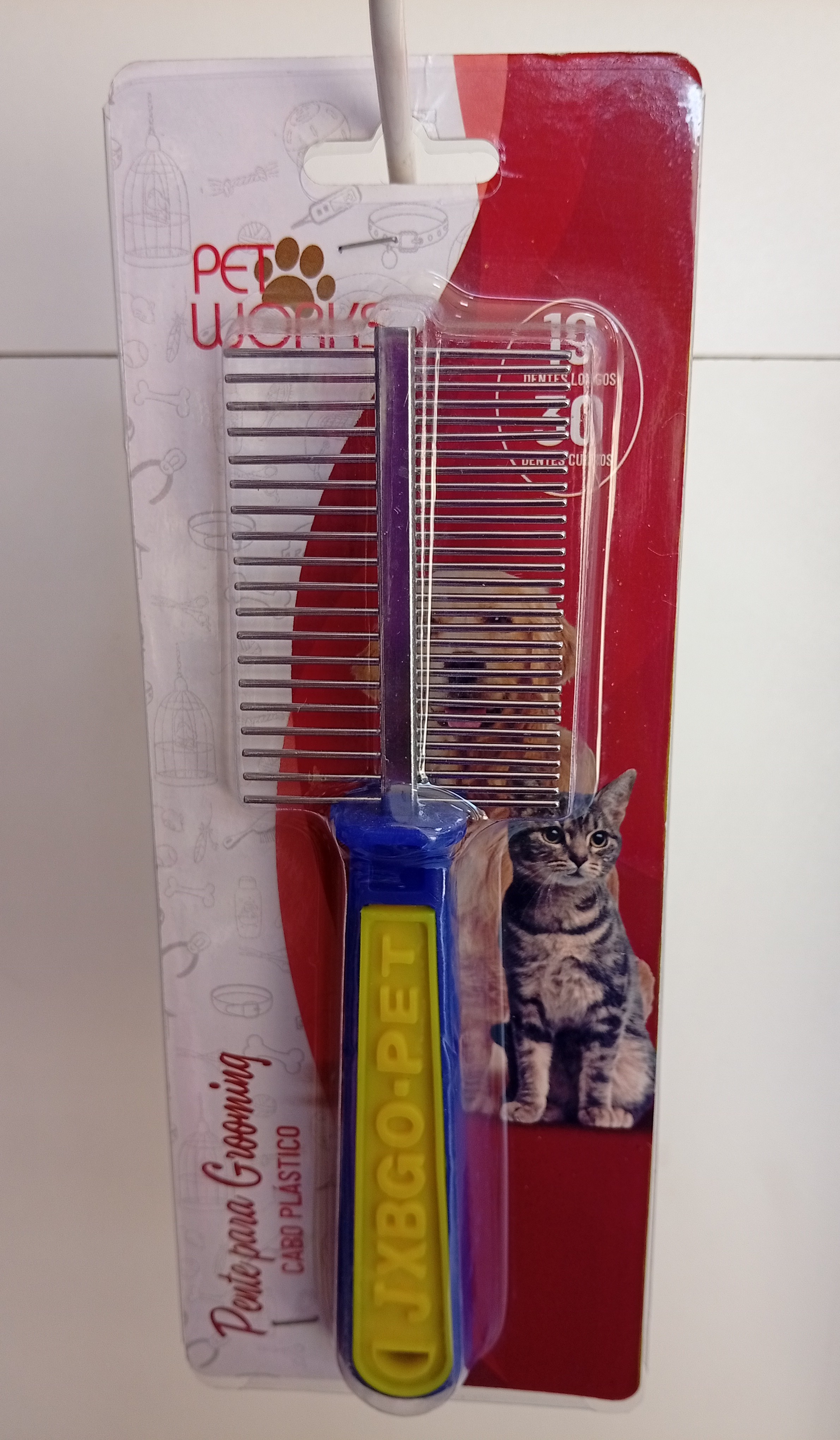 Pente Para Grooming Cabo Plástico