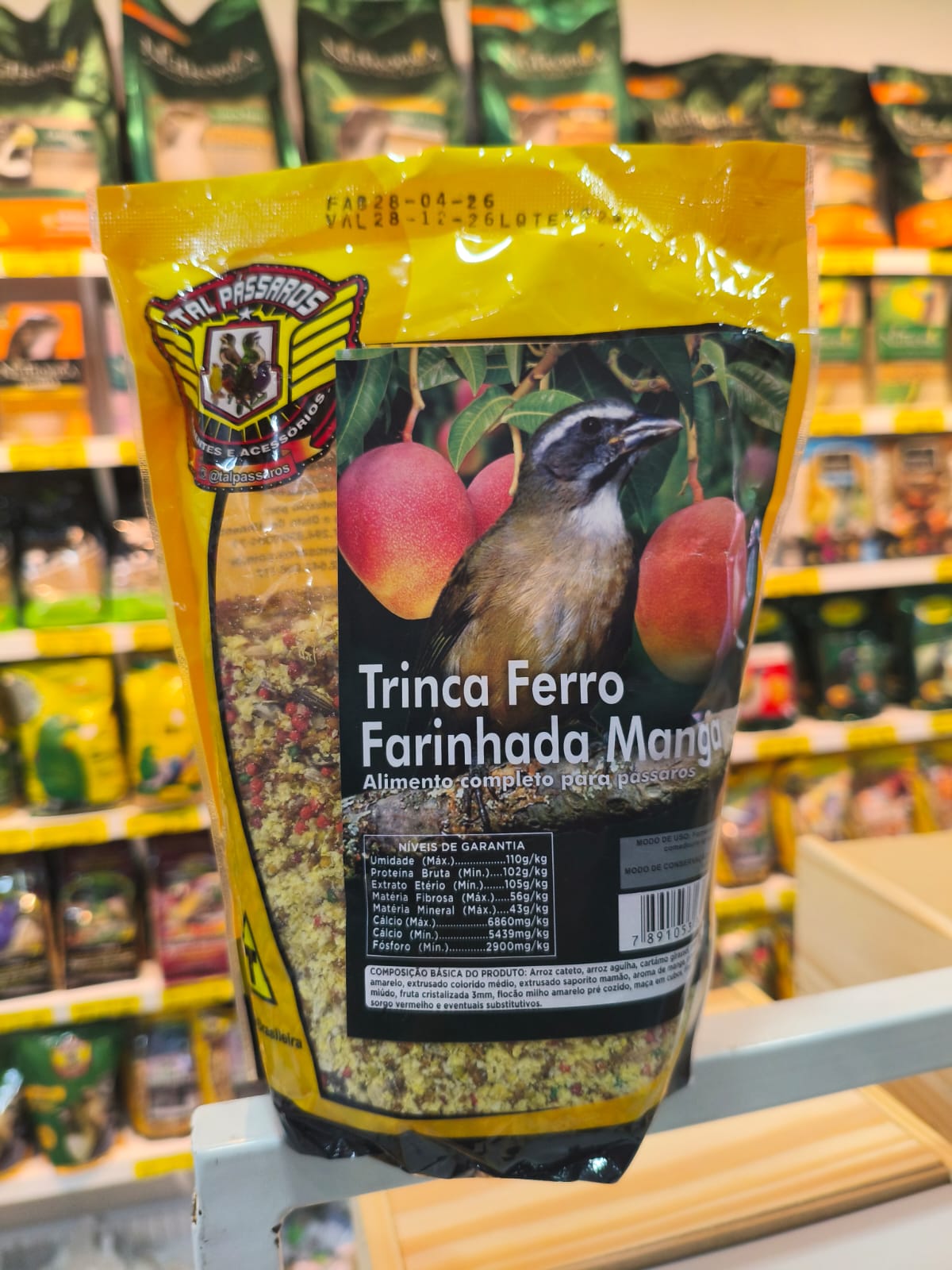 Tal Passaros Trinca Ferro Farinhada Manga