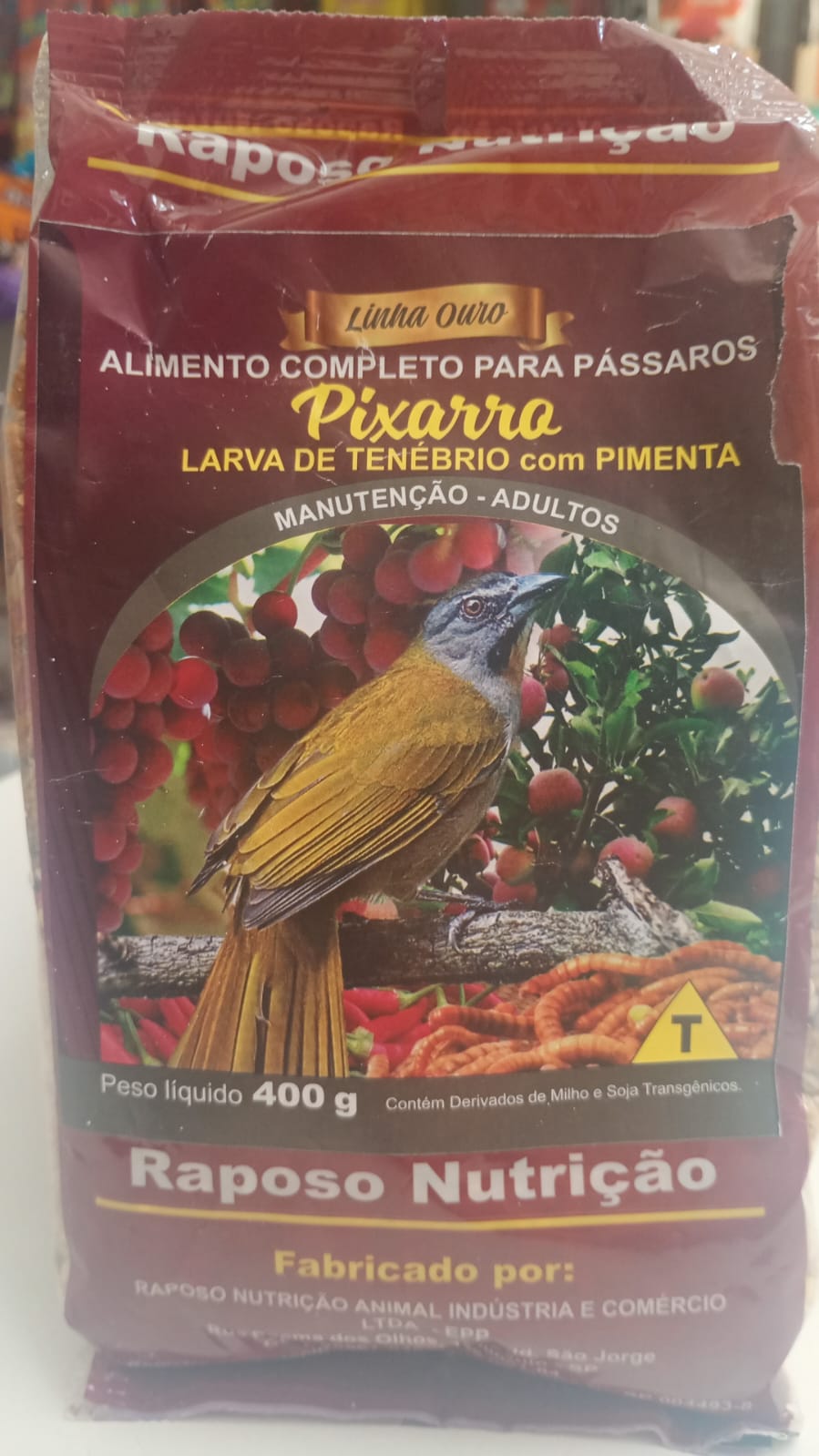 PIXARRO LARVA DE TENEBRIO COM PIMENTA 400G