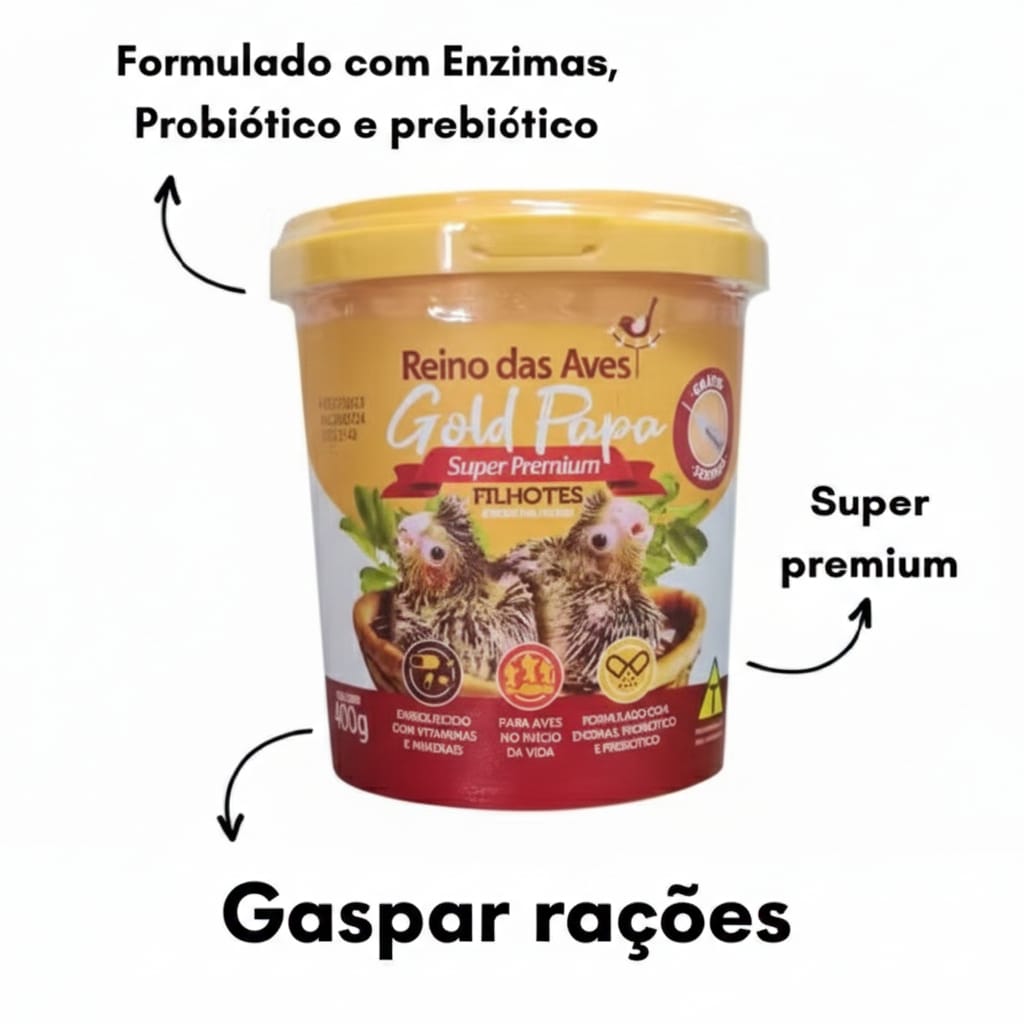 GOLD PAPA SUPER PREMIUM FILHOTE 400G